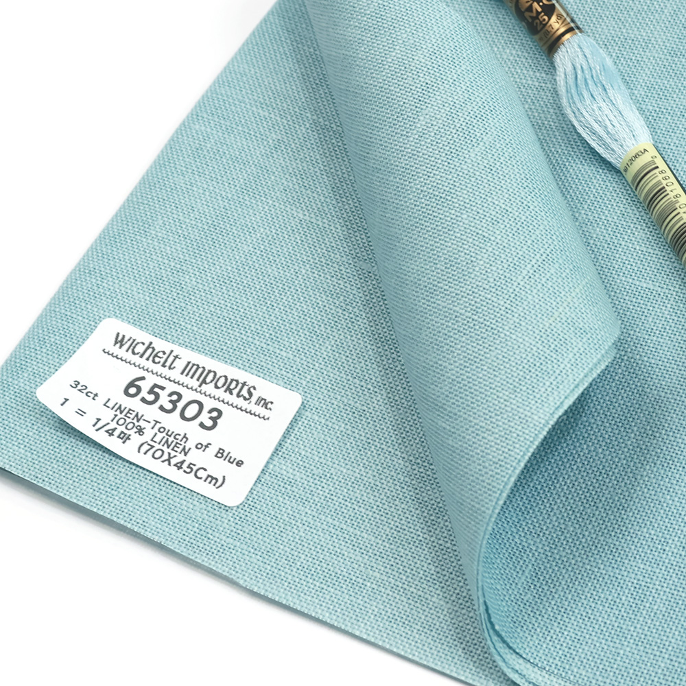 위첼 자수원단 32카운트 - Touch of Blue - 65303