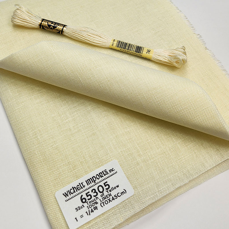 위첼 자수원단 32카운트 - Touch of Yellow - 65305