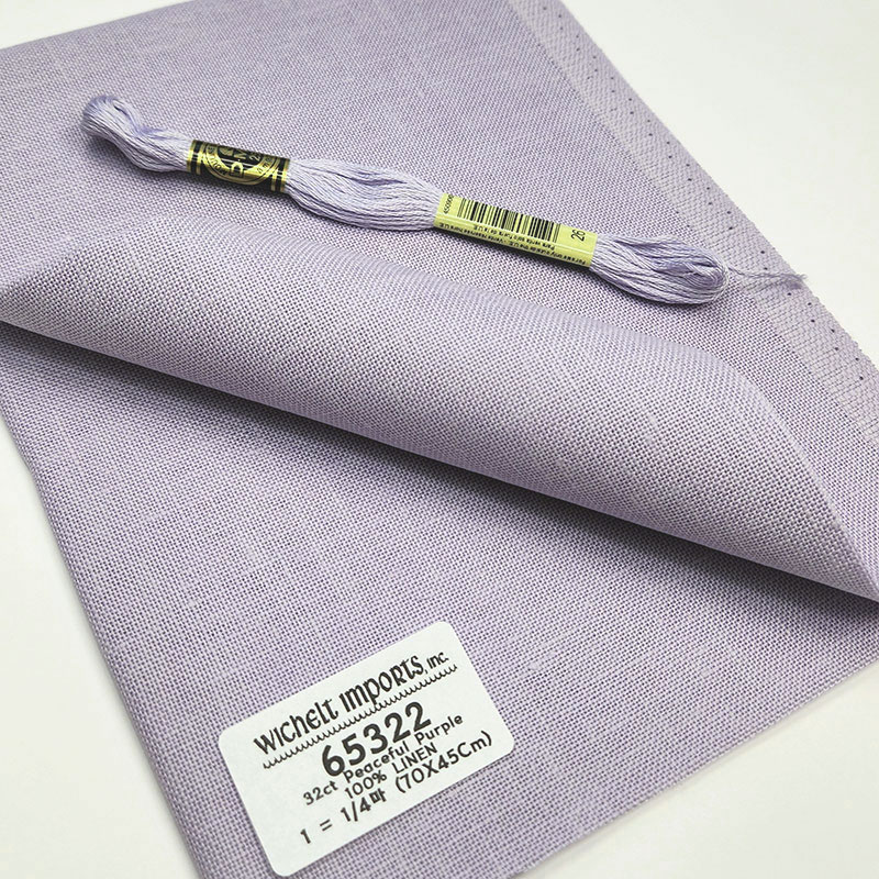 위첼 자수원단 32카운트 - Peaceful Purple - 65322