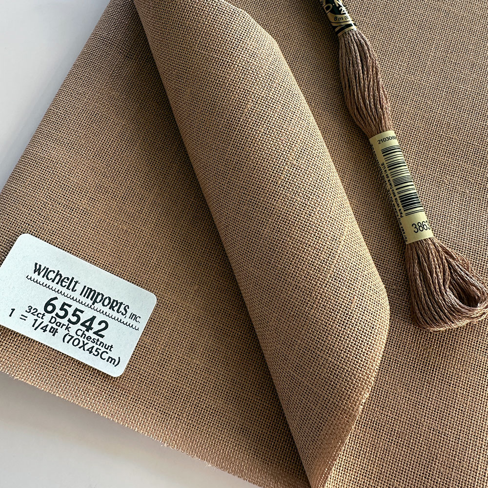 위첼 자수원단 32카운트 - Dark Chestnut - 65542