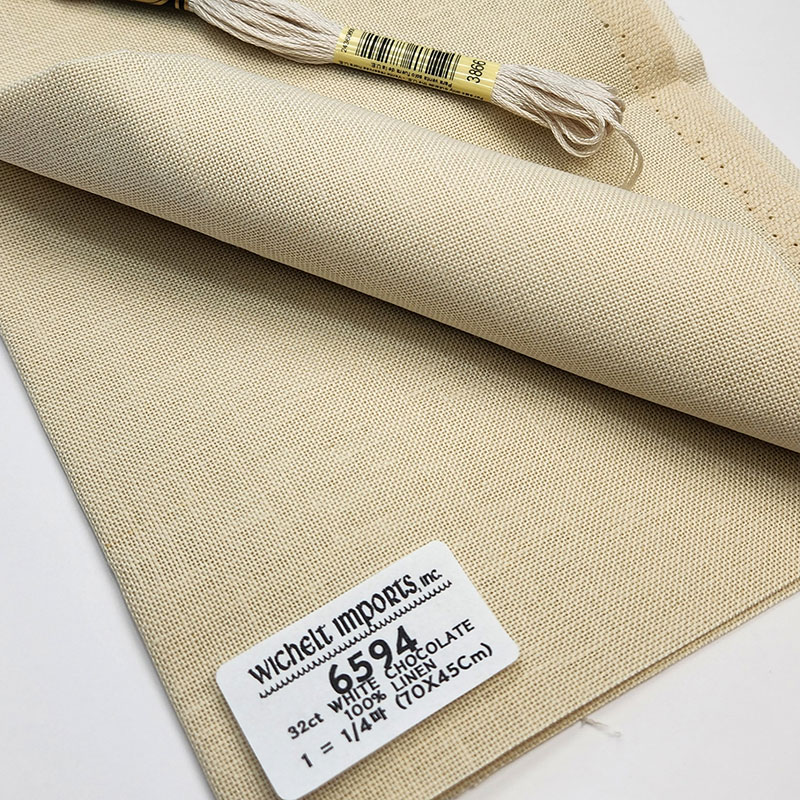 위첼 자수원단 32카운트 - WHITE CHOCOLATE - 6594