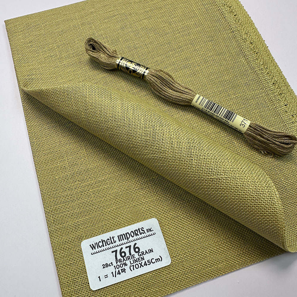 위첼 자수원단 28카운트 - PRAIRIE GRAIN(WILLOW GREEN) - 7676