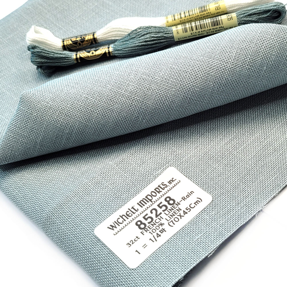 위첼 자수원단 32카운트(=12fils) - FRENCH LINEN / Rain- 85258